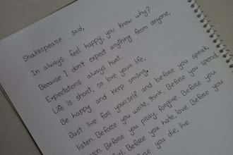 write neat handwriting notes in bangla and english