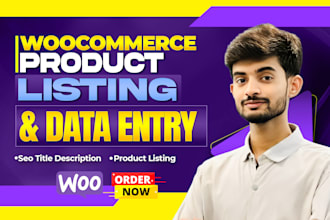 woocommerce product upload and wordpress data entry