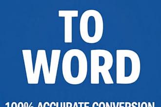convert PDF to word or excel file in 1 hour