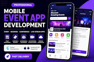 develop ticket booking app, event management app, booking app, qr code