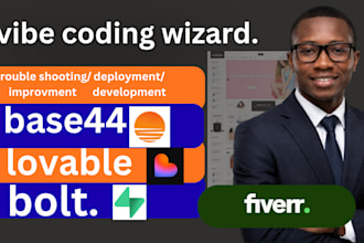vibe code web app using lovable, bolt, replit, base44