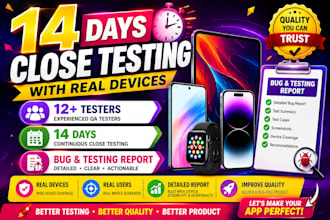 provide 12 tester google play testers android app testing beta testing