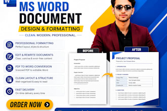 design and format professional ms word documents