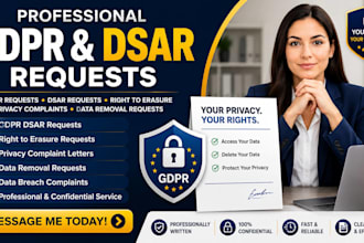 prepare gdpr dsar, right to erasure, and privacy complaint requests
