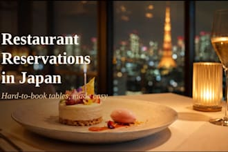 make a restaurant reservation in japan for you