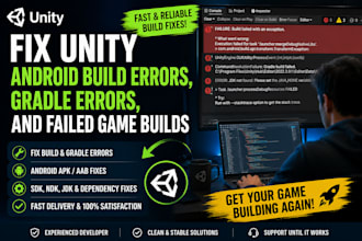 fix unity android build errors gradle errors and failed game builds
