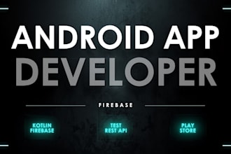 build a full android app with stunning uiux and firebase backend