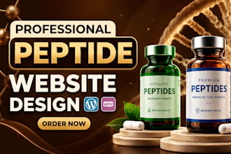 build fda compliant peptide website peptide wordpress website biotech website