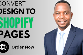 convert design to shopify pages responsively