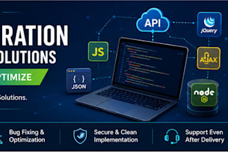 integrate apis and fix javascript jquery ajax and node js issues