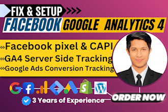 set up meta facebook pixel conversion API ga4 ecommerc server side tracking, GTM