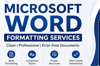 proofread, edit and format your english document