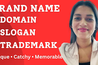 create unique business names, brand names and slogans with trademark check