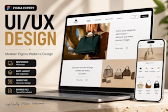 design responsive landing page UI UX in figma