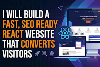 build a fast SEO ready react website that converts visitors