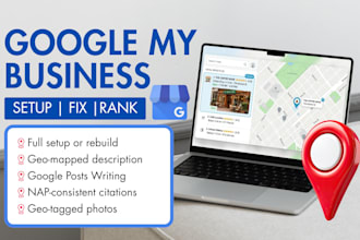 optimize and set up your google business profile for local SEO ranking, fix gmb