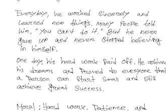 write anything with my beautiful handwriting
