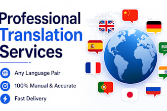 do professional translation in any language