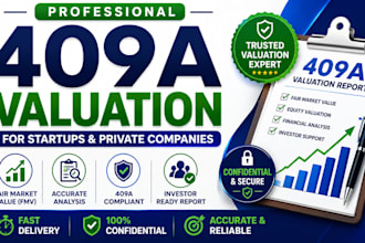 perform professional  company, 409a valuation for startups and private companies