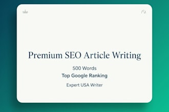 write a 500 word SEO article for your USA blog