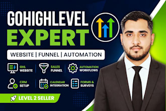 design a professional gohighlevel website and ghl expert