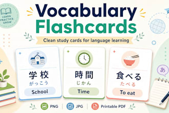 turn your word list into printable vocabulary flashcards