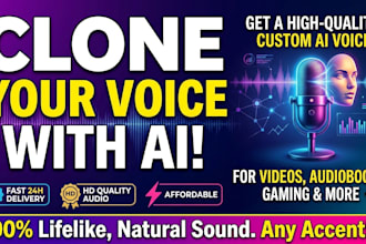 clone your voice with ai and create natural voiceovers