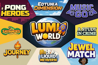 design a premium quality logo titled for games