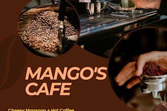 design urgent cafe poster in 20 mins for instagram