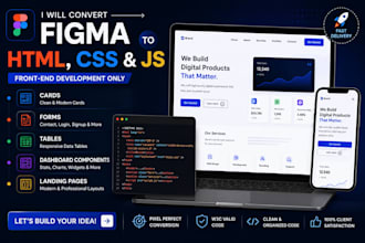 convert figma to HTML CSS javascript website