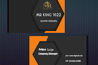 create a unique and creative visiting card design
