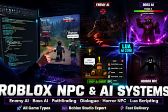 create roblox npc and ai systems with lua scripting in roblox studio