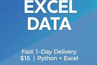 do data cleaning in python and excel