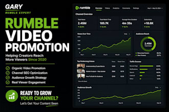 do organic rumble promotion rumble video promotion