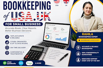 do bookkeeping of USA, UK for small businesses