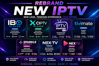 rebrand new iptv ibo player xciptv iptv smarter tivimate premium sparkle nextv