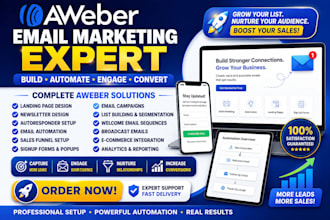create aweber landing page email automation newsletter email marketing