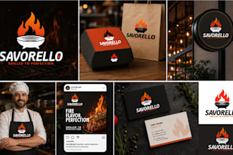 design a business logo and complete branding kit with brand identity
