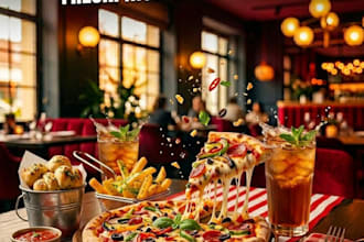 design mouthwatering restaurant and cafe social media ads