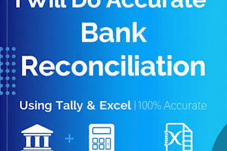 do accurate bank reconciliation using tally and excel