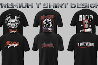 design custom streetwear design for t shirt