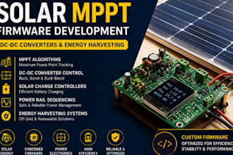 solar mppt firmware development for dc dc converters and energy harvesting