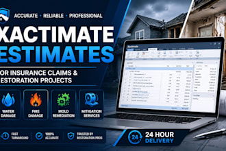 do xactimate water, fire, mold and mitigation estimate