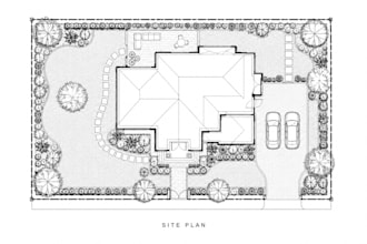 create site plan, landscape plan, plot layout and property master plan drawing