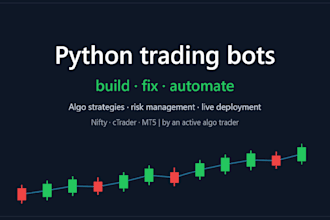 build, fix and automate your python algo trading bot