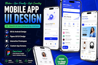 design mobile ui  ux design for your mobile app