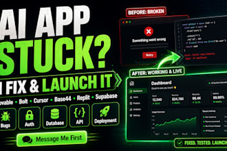fix lovable cursor base44 replit emergent claude supabase app bugs launch app