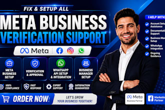 setup meta business suite, whatsapp API, meta business verification