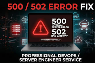 fix website down, 500 error, nginx, docker and vps server issues urgently