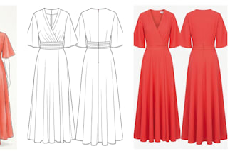 provide full ai fashion design development from sketch to campaign image